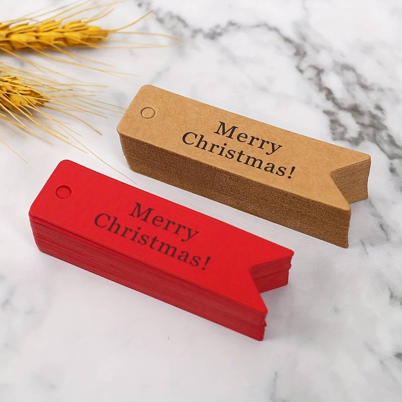Kraft Hard Paper Tags Merry Christmas Tags Gift Tags For - Temu